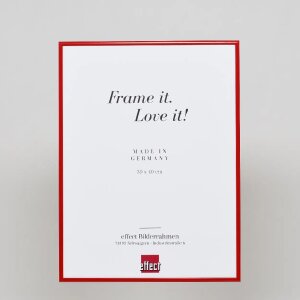 Effect aluminium fotolijst Quadro 30x40 cm rood acrylglas