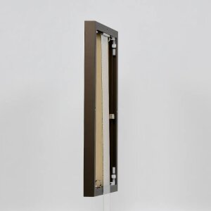 Effect aluminium fotolijst Quadro 35x100 cm brons acrylglas