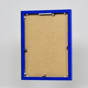 Effect aluminium fotolijst Quadro 40x40 cm blauw acrylglas