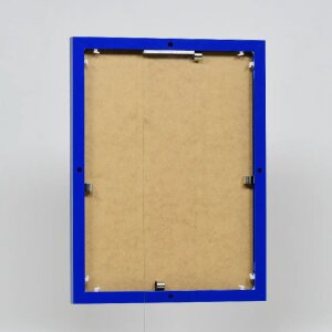 Effect aluminium fotolijst Quadro 40x40 cm blauw acrylglas