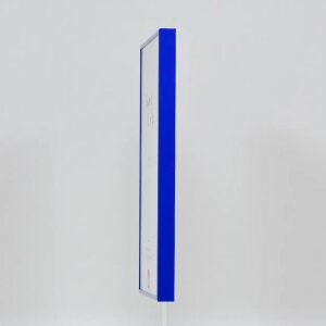Effect aluminium fotolijst Quadro 40x40 cm blauw acrylglas