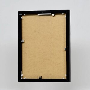 Effect aluminium fotolijst Quadro 40x50 cm zwart hoogglans acrylglas