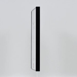 Effect aluminium fotolijst Quadro 40x50 cm zwart hoogglans acrylglas