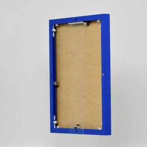 Effect aluminium fotolijst Quadro 50x100 cm blauw acrylglas