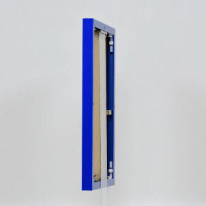 Effect aluminium fotolijst Quadro 50x100 cm blauw acrylglas