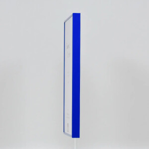 Effect aluminium fotolijst Quadro 50x100 cm blauw acrylglas