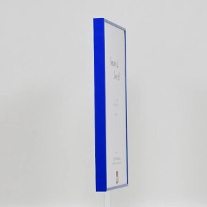 Effect aluminium fotolijst Quadro 50x100 cm blauw acrylglas
