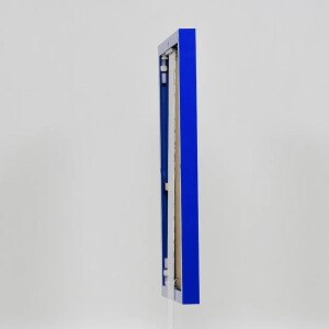 Effect aluminium fotolijst Quadro 50x100 cm blauw acrylglas