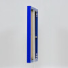 Effect aluminium fotolijst Quadro 50x100 cm blauw acrylglas