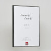 Effect aluminium fotolijst Quadro 50x100 cm antiek zilver acrylglas