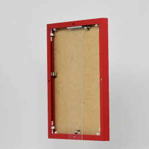 Effect aluminium fotolijst Quadro 14,8x21 cm rood acrylglas