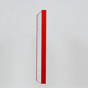 Effect aluminium fotolijst Quadro 14,8x21 cm rood acrylglas