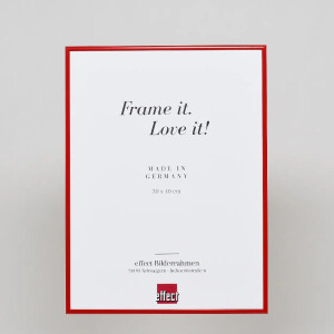 Effect aluminium fotolijst Quadro 14,8x21 cm rood acrylglas
