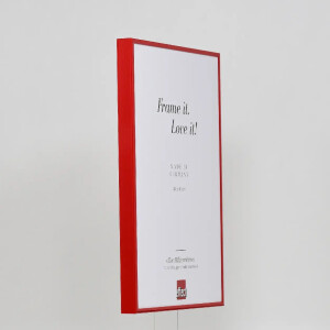 Effect aluminium fotolijst Quadro 14,8x21 cm rood acrylglas