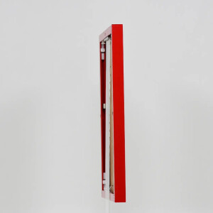 Effect aluminium fotolijst Quadro 14,8x21 cm rood acrylglas