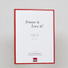 Effect aluminium fotolijst Quadro 14,8x21 cm rood acrylglas