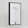 Effect aluminium fotolijst Quadro 14,8x21 cm zwart acrylglas