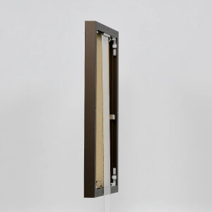 Effect aluminium fotolijst Quadro 14,8x21 cm brons acrylglas