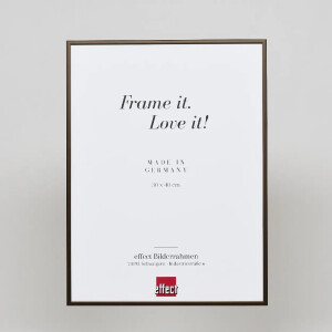 Effect aluminium fotolijst Quadro 14,8x21 cm brons acrylglas