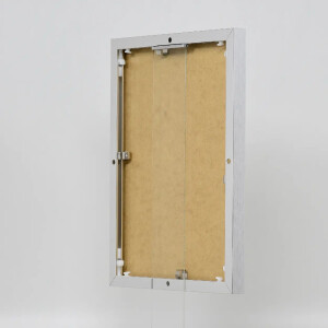 Effect aluminium fotolijst Quadro 14,8x21 cm zilver hoogglans acrylglas
