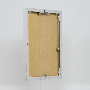 Effect aluminium fotolijst Quadro 14,8x21 cm zilver hoogglans acrylglas