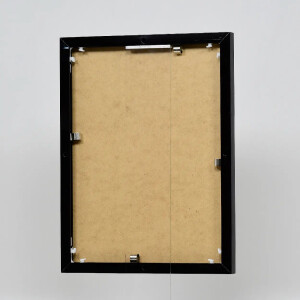 Effect aluminium fotolijst Quadro 14,8x21 cm zwart hoogglans acrylglas