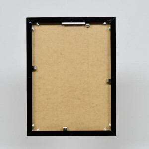 Effect aluminium fotolijst Quadro 14,8x21 cm zwart hoogglans acrylglas