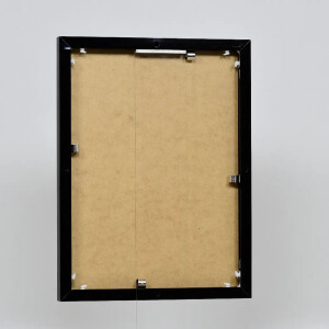Effect aluminium fotolijst Quadro 14,8x21 cm zwart hoogglans acrylglas
