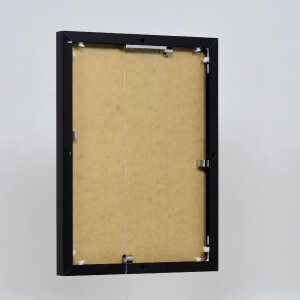 Effect aluminium fotolijst Quadro 14,8x21 cm zwart hoogglans acrylglas