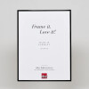 Effect aluminium fotolijst Quadro 14,8x21 cm zwart hoogglans acrylglas