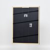Effect massief houten fotolijst profiel 39 zwart 50x50 cm Acrylglas