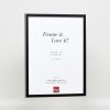 Effect massief houten fotolijst profiel 39 zwart 50x50 cm Acrylglas