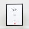 Effect massief houten fotolijst profiel 39 zwart 14,8x21 cm Acrylglas