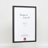 Effect massief houten fotolijst profiel 39 zwart 14,8x21 cm Acrylglas