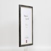 Effect Holz-Bilderrahmen Profil 40 Platin 50x65 cm Acrylglas