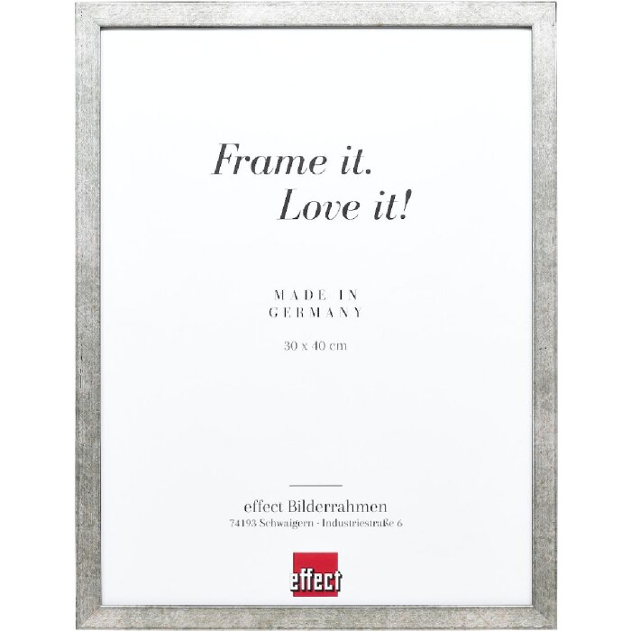 Effect Fotolijst Houten Profiel 42 Zilver 30,5x91,5 cm