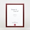 Effect Houten Foto-Frame Profil 43 rood 10x10 cm kunstglas