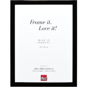 effect Houten fotolijst Profil 43 zwart hoogglans 13x13 cm