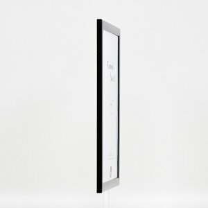 effect Houten fotolijst Profiel 43 zwart hoogglans 13x18 cm kunstglas