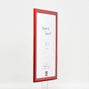 effect Houten fotolijst Profil 43 rood hoogglans 15x20 cm kunstglas