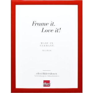 Effect Houten Fotolijst Profil 43 rood hoogglans 18x24 cm...