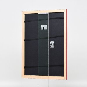 effect Houten fotolijst Profil 43 rood hoogglans 18x32 cm kunstglas