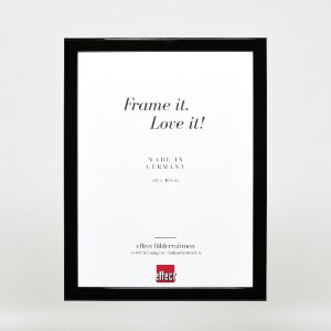 effect Houten fotolijst Profil 43 zwart hoogglans 21x28 cm kunstglas