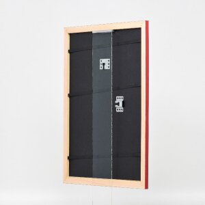 Effect Houten Fotolijst Profiel 43 rood hoogglans 25x80 cm kunstglas