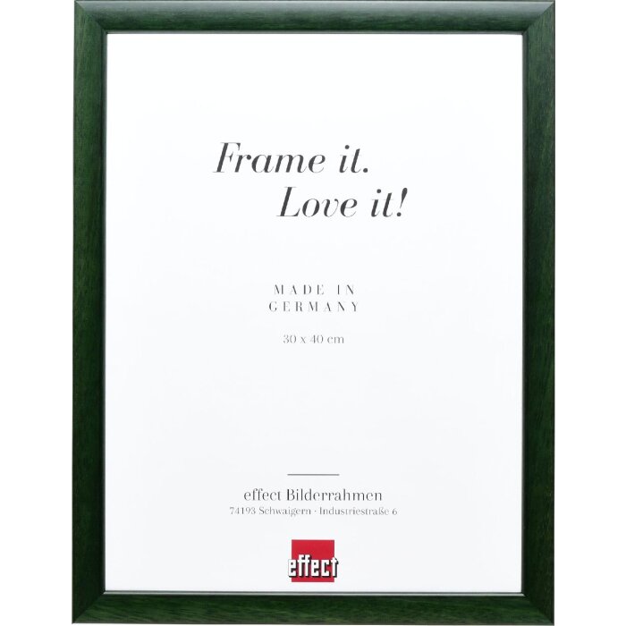Effect Massief Houten Fotolijst Profil 43 Tannengroen 28x35 cm Kunstglas