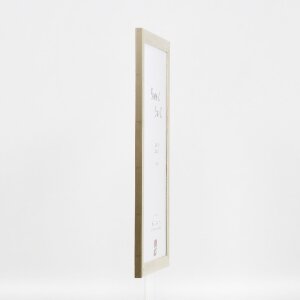 Effect Holz-Bilderrahmen Profil 43 zilver 35x50 cm houten fotolijst met kunstglas