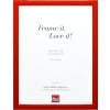 Effect Holz-Bilderrahmen Profil 43 rood hoogglans 40x50 cm