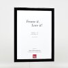 Effect Holz-fotolijst Profil 43 zwart hoogglans 45x60 cm kunstglas