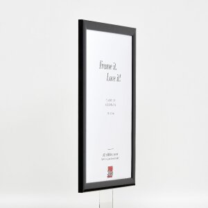 effect Houten fotolijst Profil 43 zwart hoogglans 50x50 cm kunstglas