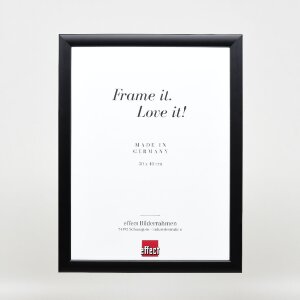 Effect Holz-Bilderrahmen Profil 43 zwart 50x65 cm kunstglas